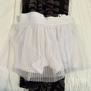 Alo White Tulle Tennis Skirt